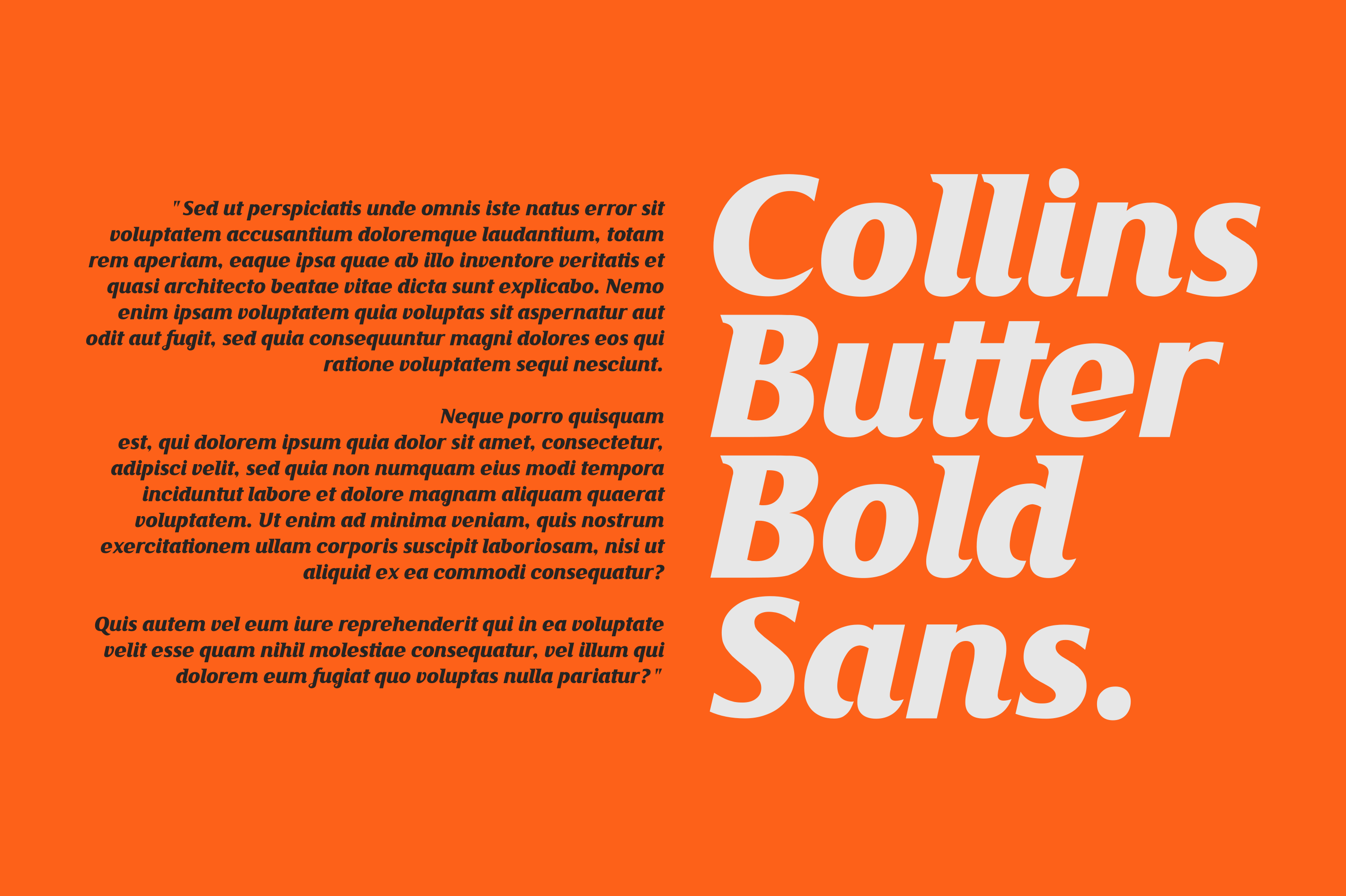 Collins Butter  Display Sans Font